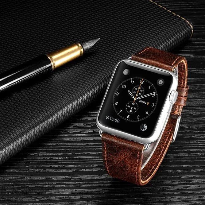 image-Genuine Leather Apple Watch Strap