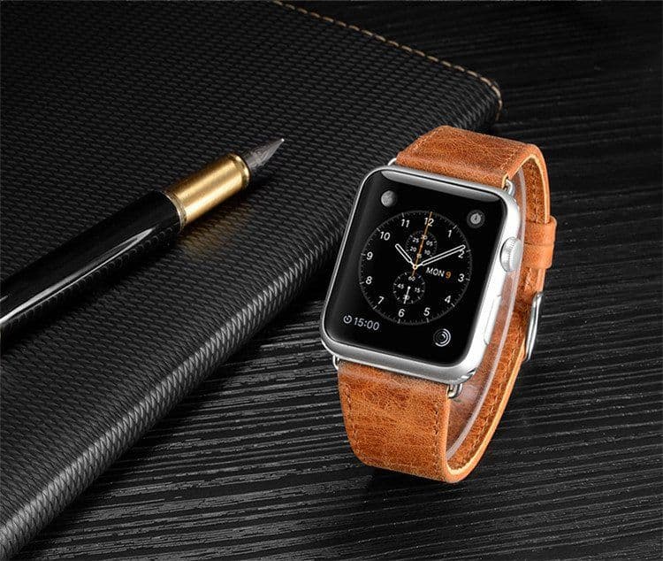 image-Genuine Leather Apple Watch Strap