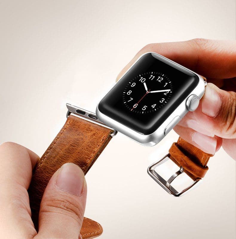image-Genuine Leather Apple Watch Strap