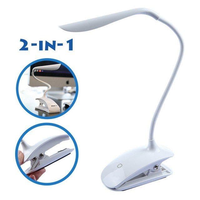 image-Gooseneck Rechargeable LED Desk Lamp