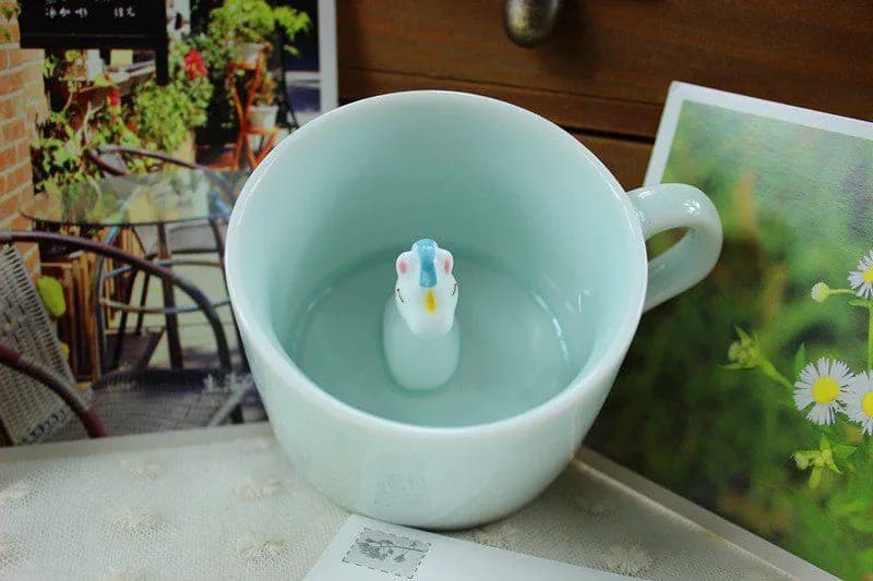 image-Handmade Cute Small Horse Ceramic Coffee Cup