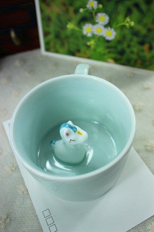 image-Handmade Cute Small Horse Ceramic Coffee Cup