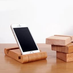 image-Bamboo Phone Holder Card Holder