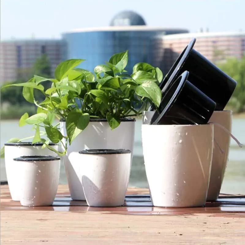 image-Self Watering Hanging Basket
