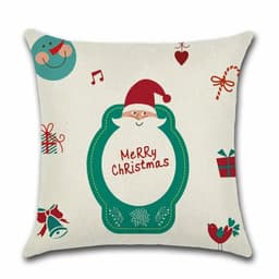 image-Cushion Cover Christmas - Green Santa Claus