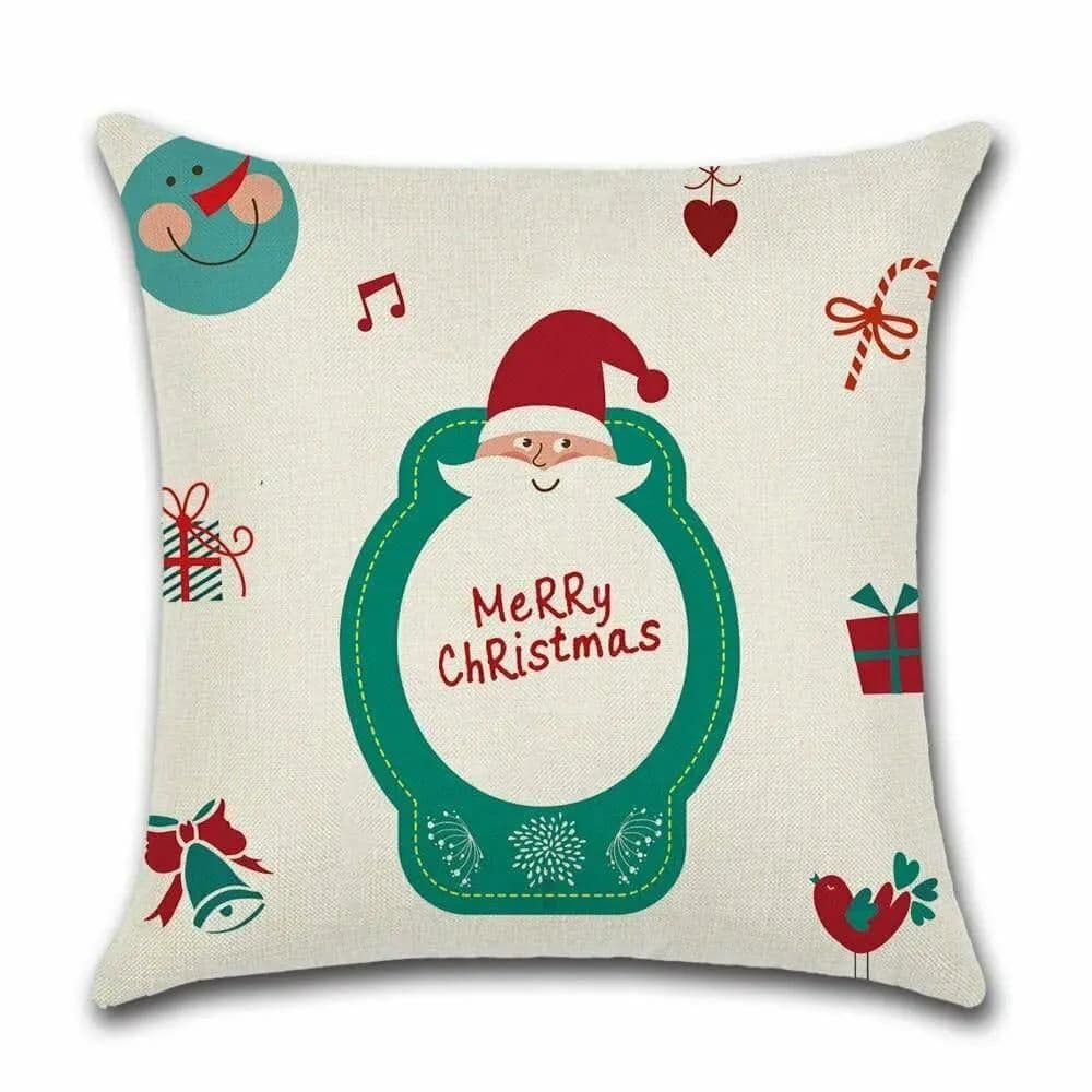 image-Cushion Cover Christmas - Green Santa Claus