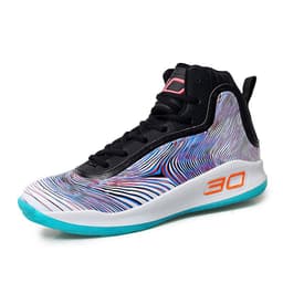 image-Men's High-Top Basketball Shoes - Black Gold 40hr Breathable