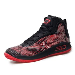 image-Men's High-Top Basketball Shoes - Black Gold 40hr Breathable