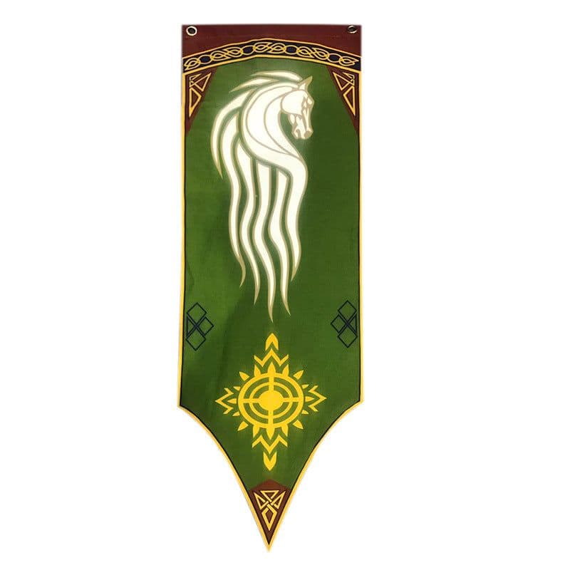 image-Flag of Rohan Banner - Canvas Double Angle
