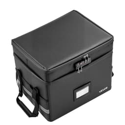 image-VEVOR Fireproof Document Box, 1832 ℉ Heat Insulated Fireproof & Waterproof Box with Lock, Portable Two-Layer File Storage Organizer Home Office Travel Use, for Passports, Important Documents, Files