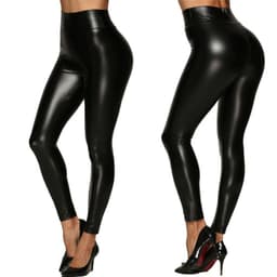 image-AILELE PU Leather Pencil Pants Women - 5XL Black