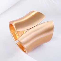 image-Asymmetric European American Fashion Wide Cuff Alloy Open Bracelet