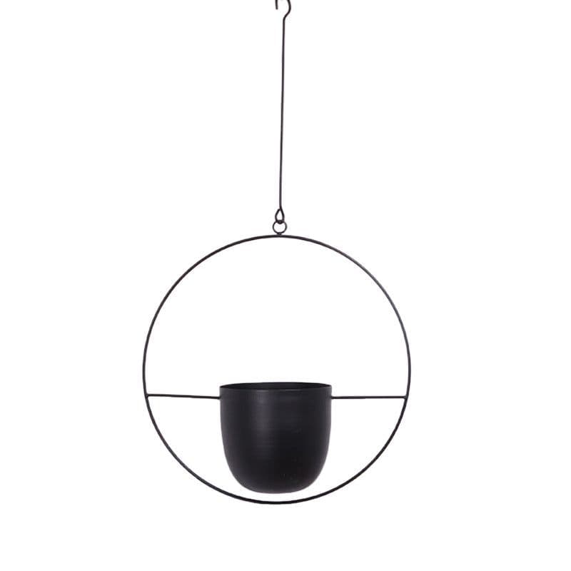 image-Creative hanging Nordic iron flower pot hanging metal craft green radish succulent decorative hanging basket pot factory wholesale