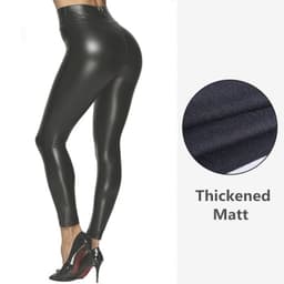 image-AILELE PU Leather Pencil Pants Women - 5XL Black