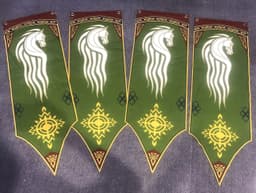 image-Flag of Rohan Banner - Canvas Double Angle