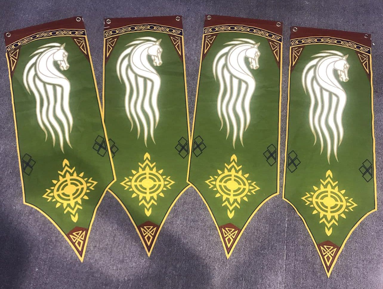 image-Flag of Rohan Banner - Canvas Double Angle