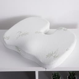 image-Memory Foam Waist Cushion + Memory Foam Beautiful Buttock Cushion Dining Chair Car Office Set