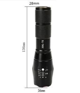 image-Portable Mini Flashlight LED ZOOM Torch Hunting Zoomable Flashlight Torch Light