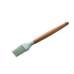 image-Storage bucket fresh green wooden handle silicone kitchen utensils set of 11 non-stick spatula kitchen set eleven sets