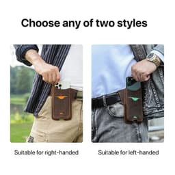 image-CONTACTS FAMILY 100% Nubuck Leather Phone Waist Case Bag Men Cellphone Loop Holster Belt Pouch for iPhone 14 13 12 Pro Max Mini