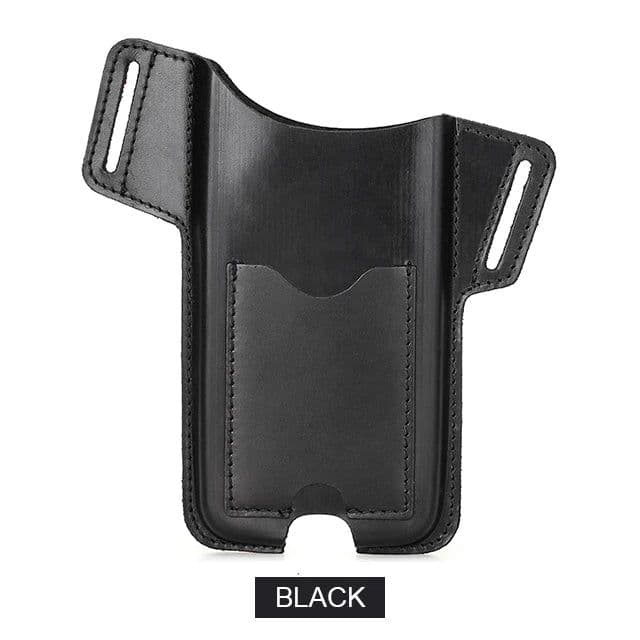 image-CONTACTS FAMILY 100% Nubuck Leather Phone Waist Case Bag Men Cellphone Loop Holster Belt Pouch for iPhone 14 13 12 Pro Max Mini