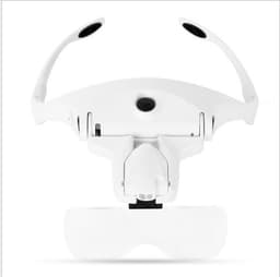 image-USB LED Headlamp with Magnifying Glass - 5x Gain - 48pcs/Box - ABS, Acrylic