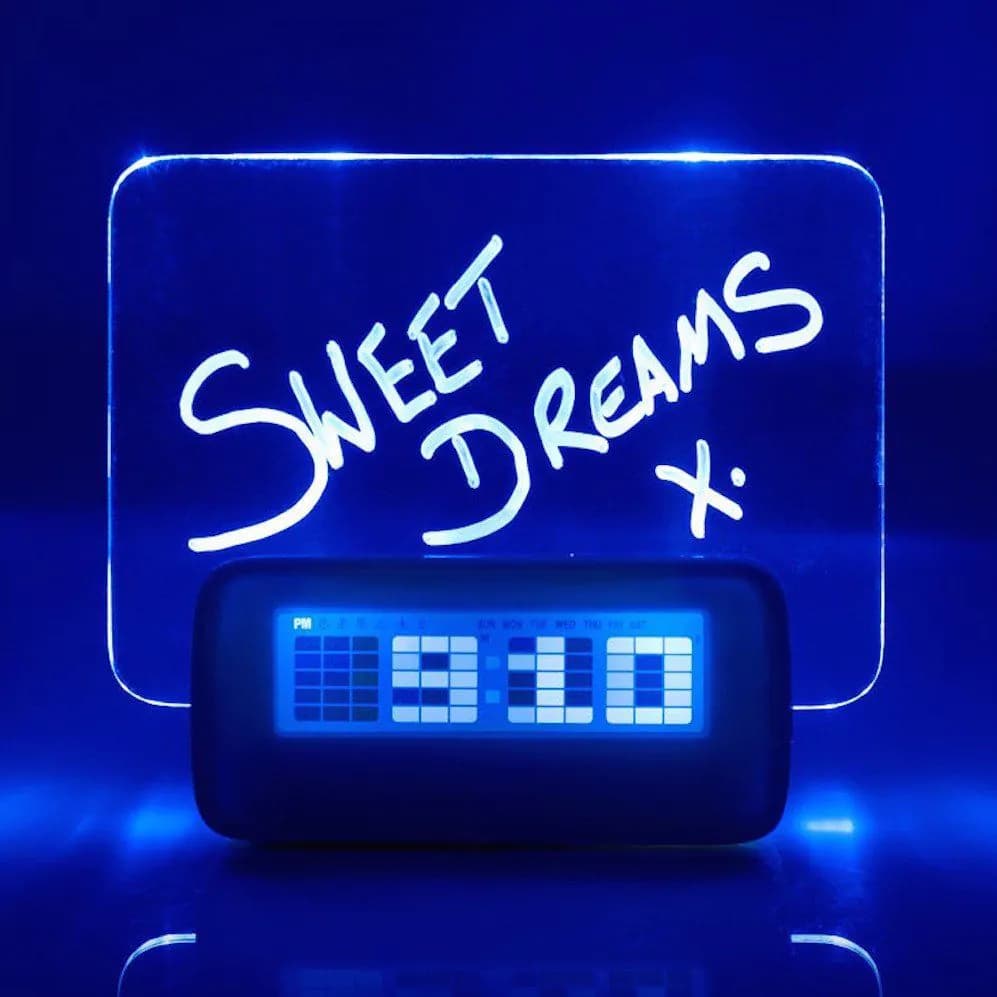 image-Glowing Memo Alarm Clock