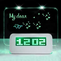 image-Glowing Memo Alarm Clock