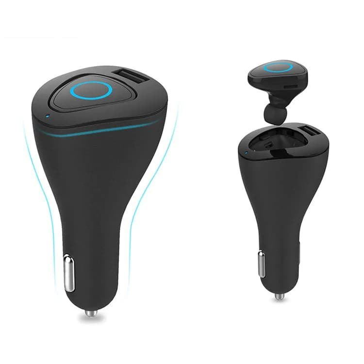 image-2 in 1 Bluetooth Earphone with Car Charger
