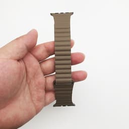 image-Magnet Genuine Leather Apple Watch Band