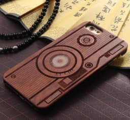 image-Wood Camera Design iPhone Case