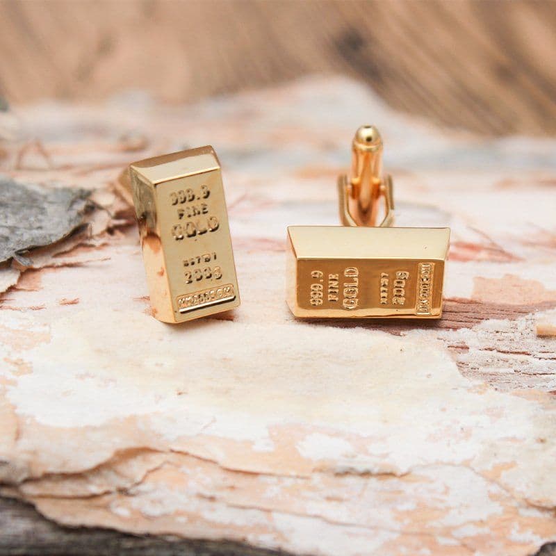 image-Gold Bar Cufflinks