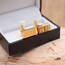 image-Gold Bar Cufflinks