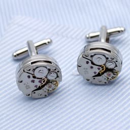 image-Steampunk Watch Cufflinks