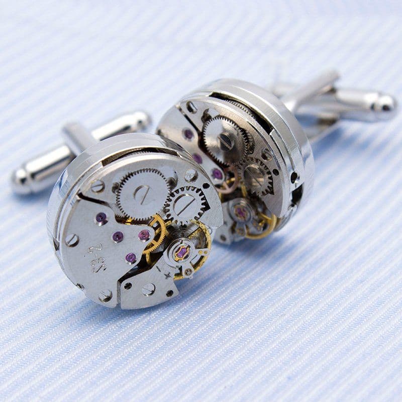 image-Steampunk Watch Cufflinks