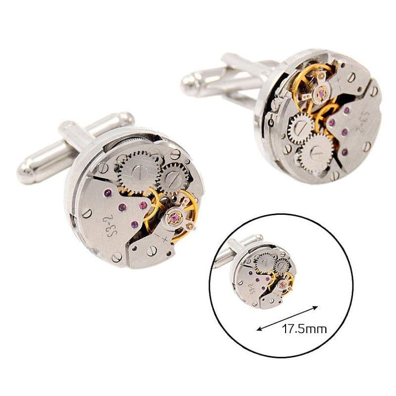image-Steampunk Watch Cufflinks