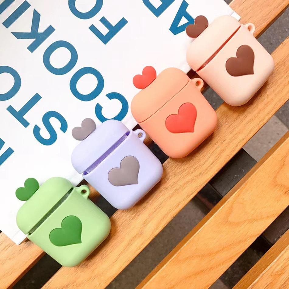 image-Pastel Heart AirPods Case