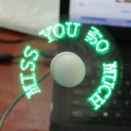 image-LED Programmable USB Fan