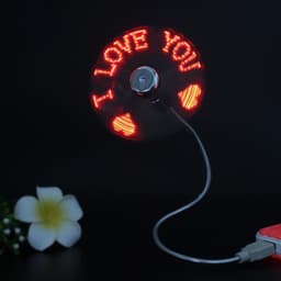 image-LED Programmable USB Fan