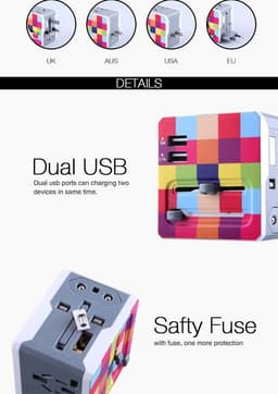 image-Global Adapter with 2 USB Ports