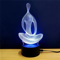 image-3D Colorful Yoga Model Lamp