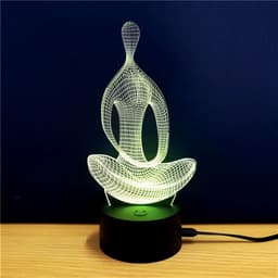 image-3D Colorful Yoga Model Lamp