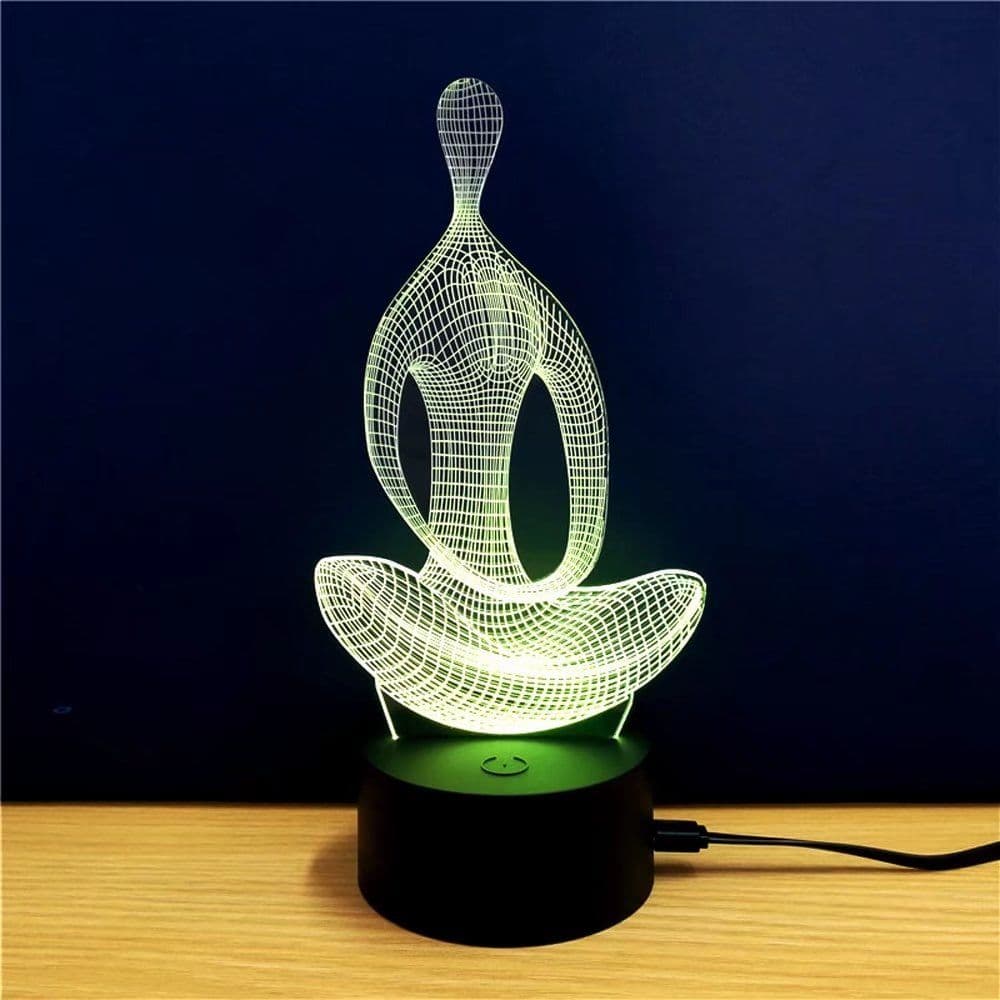 image-3D Colorful Yoga Model Lamp