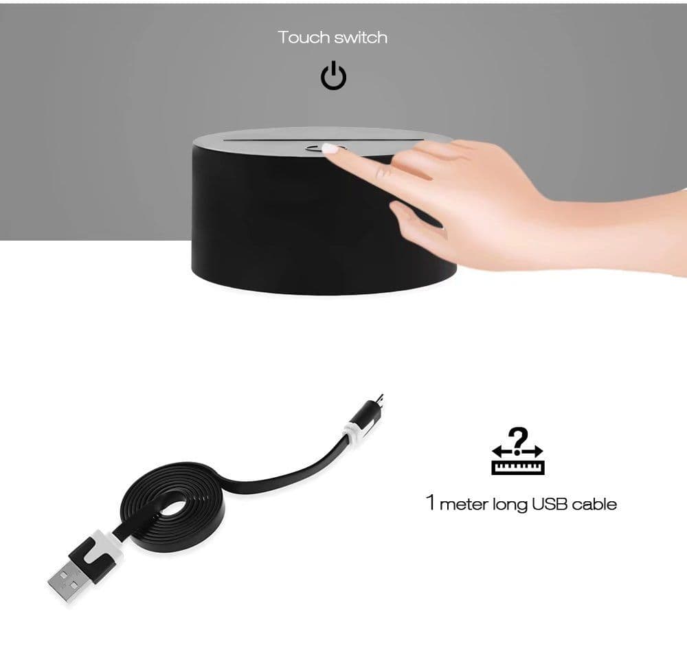 image-3D Colorful Yoga Model Lamp