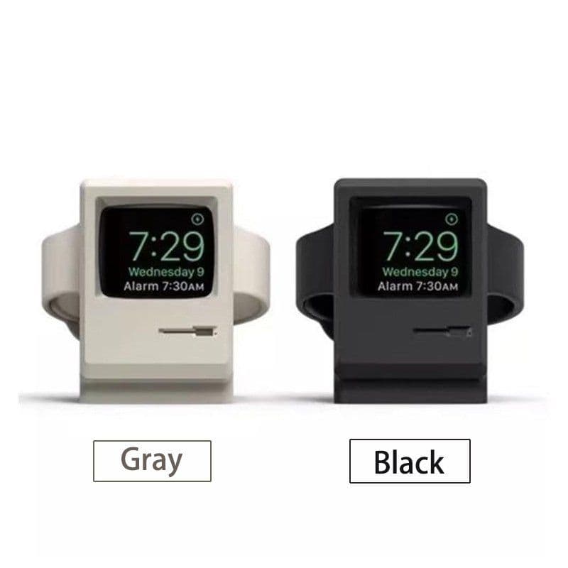 image-Classic Macintosh Apple Watch series Charger Holder Stand
