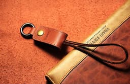 image-Leather Keychain Lightning Cable