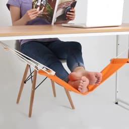 image-Adjustable Desk Foot Hammock