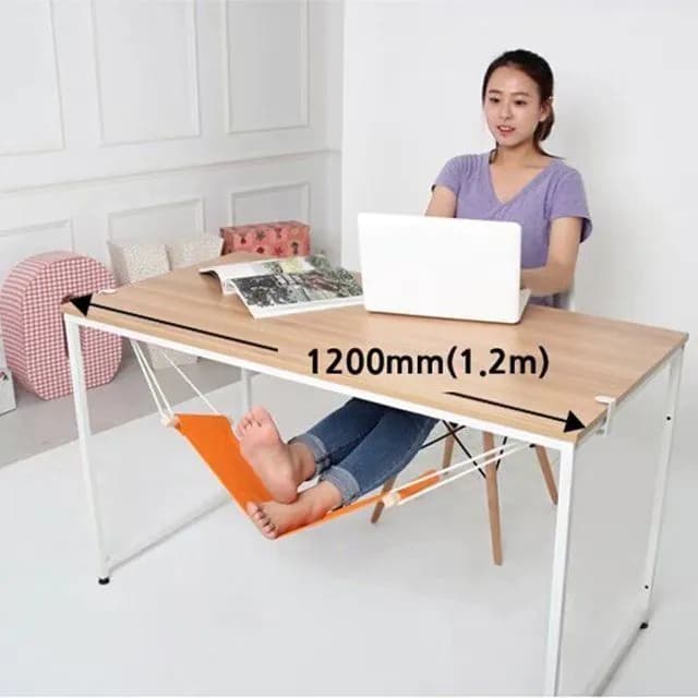 image-Adjustable Desk Foot Hammock