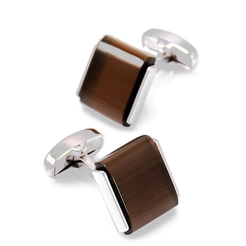 image-Brown Opal Cufflinks