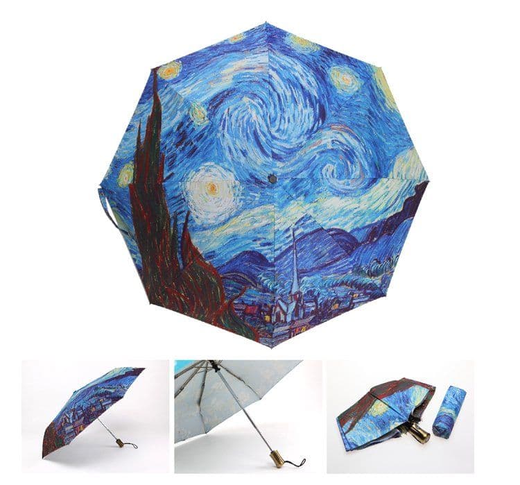 image-Van Gogh Starry Night Umbrella